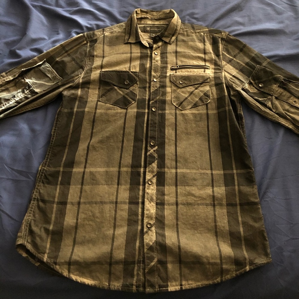 Like New, Hybrid Plaid Shirt.